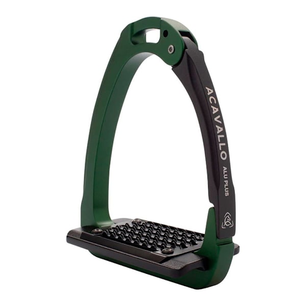 Acavallo Stigbøjler Arena Aluplusversion 2.0 Grøn,Sort 12 cm