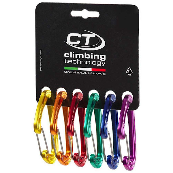 Climbing Technology Kiinnityskoukku Fly Weight Evo 6 Yksiköitä Kultainen
