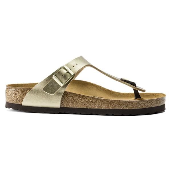 Birkenstock Sandaler Gizeh Birko-flor Large Guld EU 38 Kvinna
