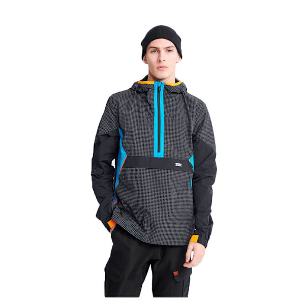 Superdry Jakke City Neon Overhead Grå L Mand
