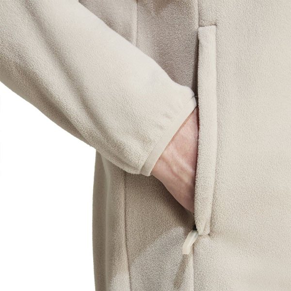 Adidas Terrex Multi Fleecejakke Med Fuld Lynlås Beige S Mand