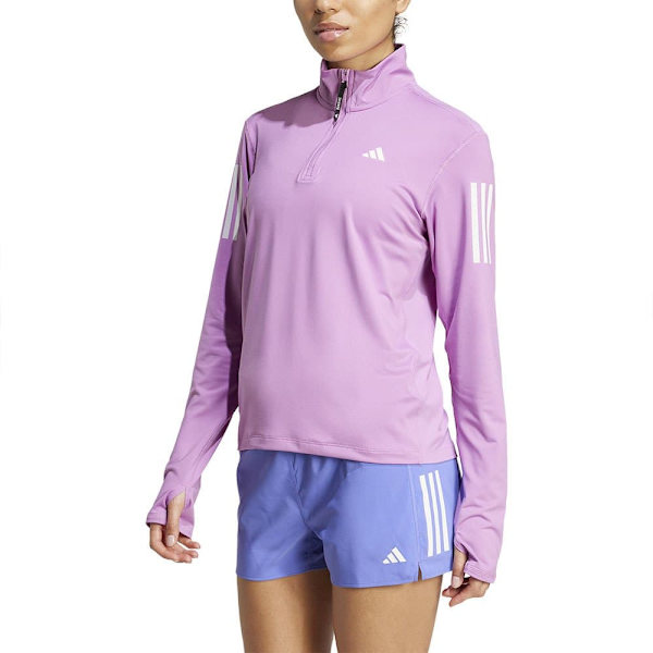 Adidas Own The Run Halv Dragkedja Sweatshirt  S Kvinna