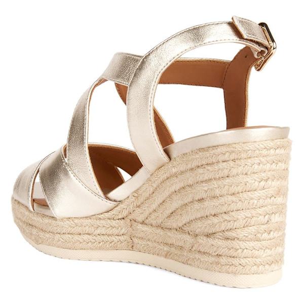 Geox Espadrilles Ponza Guld EU 40 Kvinna