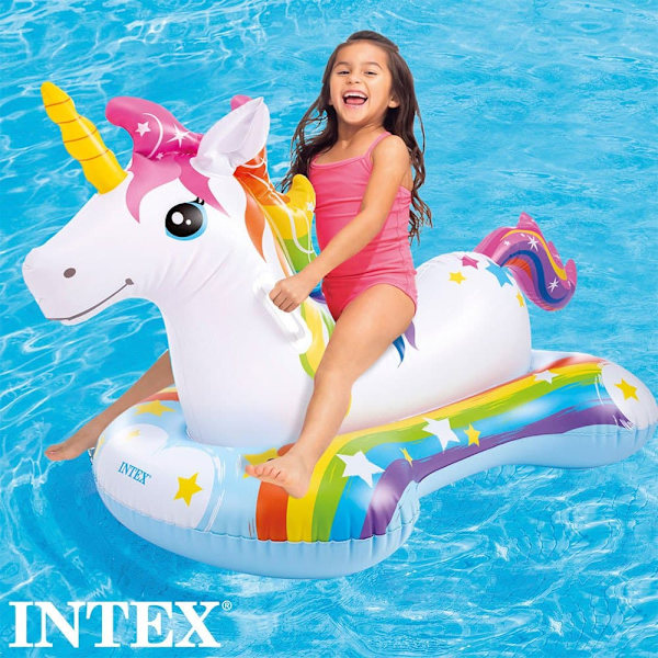 Intex Enhörning 163x86 Cm Vit 163 x 86 cm