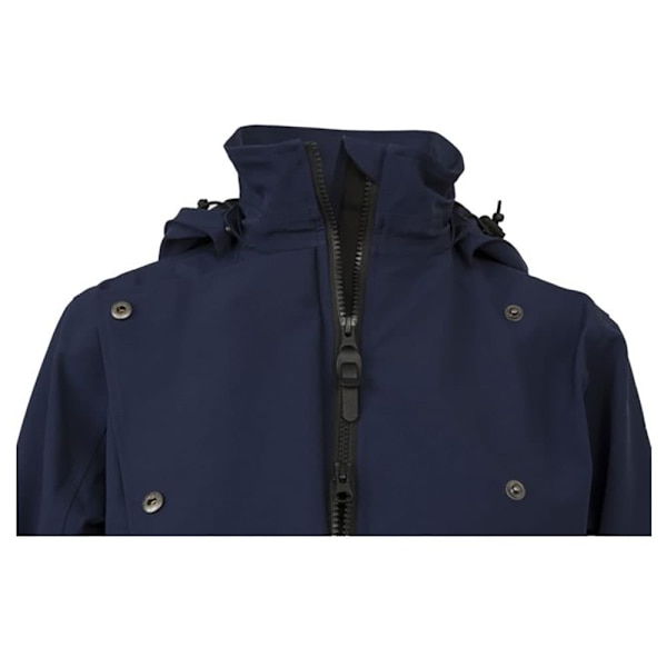 Agu Long Urban Trench Coat Jakke Blå 2XL Kvinde