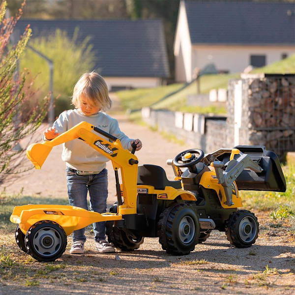 Smoby Traktor Med Teew Builder Max Silver