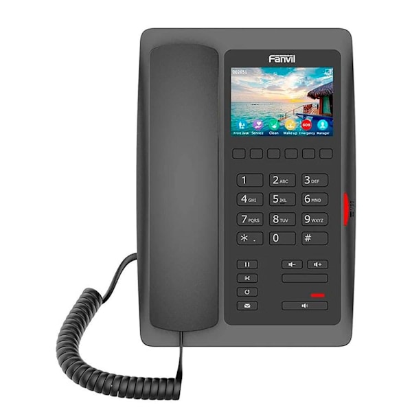 Fanvil Voip-telefon H5w Durchsichtig Svart