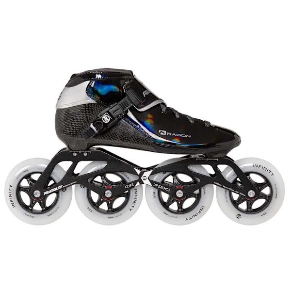 Powerslide Dragon Black 100 Inline-skøjter  EU 41