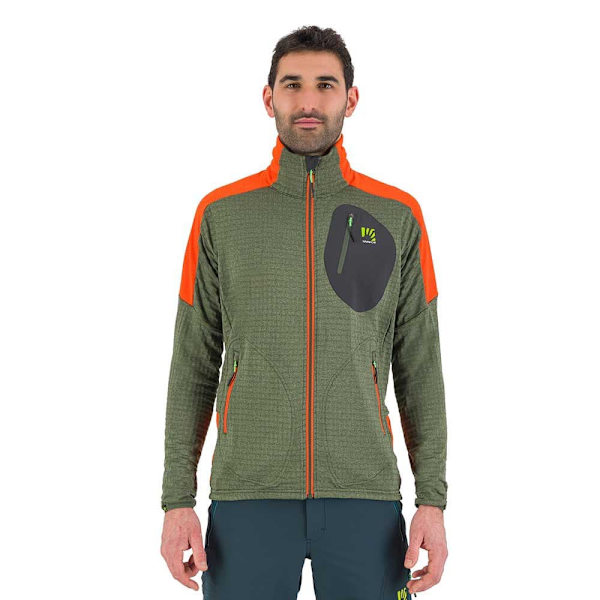 Karpos Full Dragkedja Fleece Puez Grönt L Man