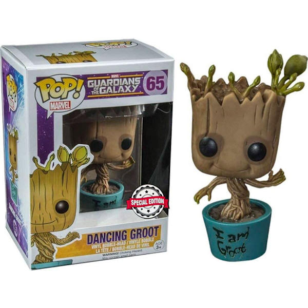 Funko Pop Marvel Guardians Of The Galaxy Dancing I Am Groot Exclusive Flerfärgad