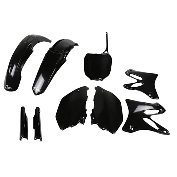 Ufo Yamaha Yz 125/250 2005-2005 Yakit330f-001 Fork Protectors & Plastikkit Sort