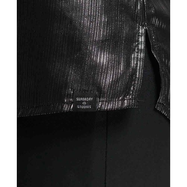 Superdry Studios Sparkle Pitkähihainen Kauluspaita Musta XS Nainen