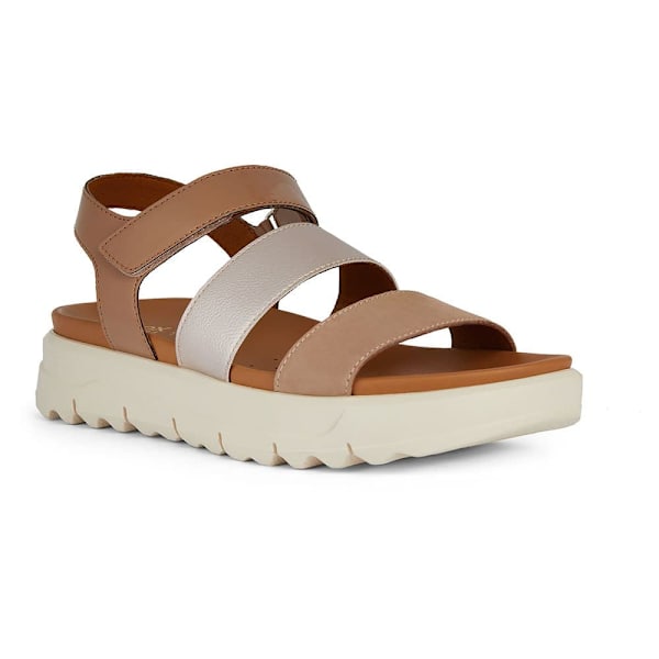 Geox Xan2.1s Sandaler Beige,Guld EU 38 Kvinna