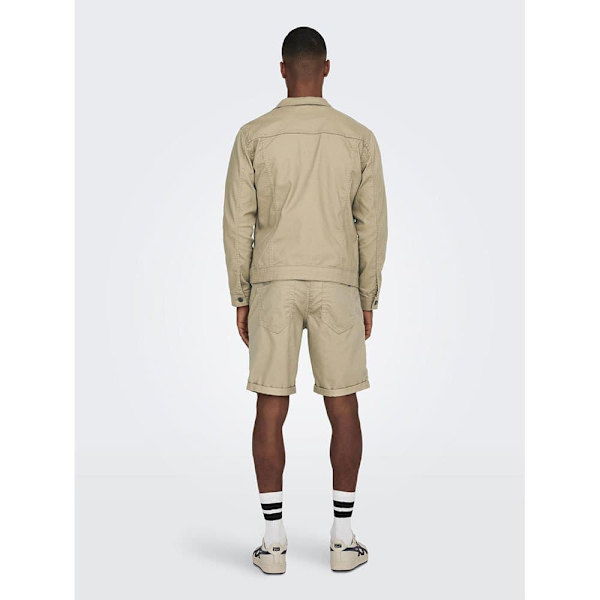 Only & Sons Coin Life Colour 4453 Denimjakke Beige M Mand