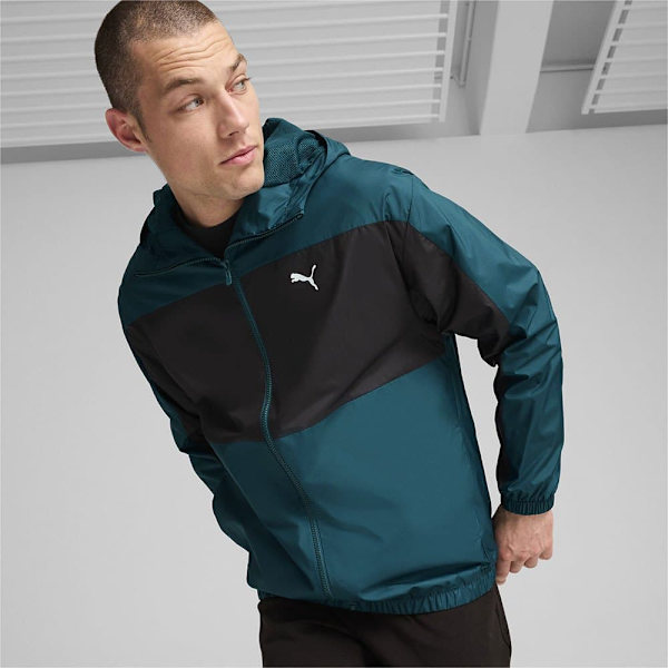 Puma Mesh Lined Windbreaker Jacka Grönt XL Man