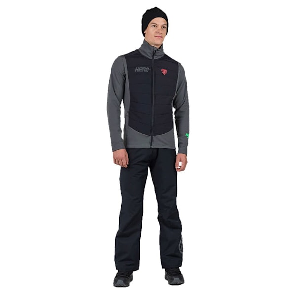Rossignol New Hero Classique Hybrid Fleecejakke Med Fuld Lynlås Grå M Mand