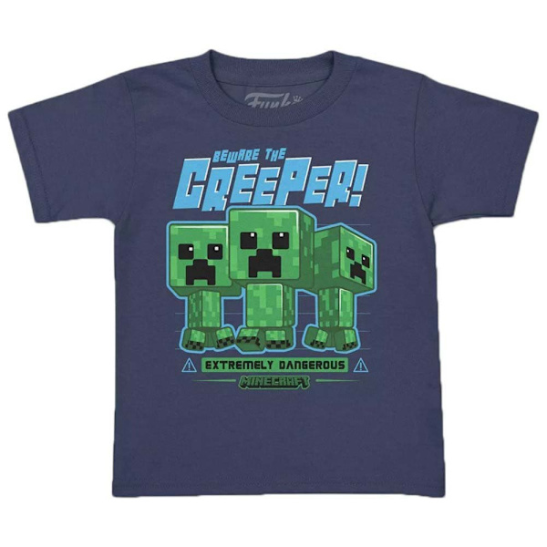 Funko Ja Lyhythihainen T-paita Minecraft Creeper Pop Sininen M