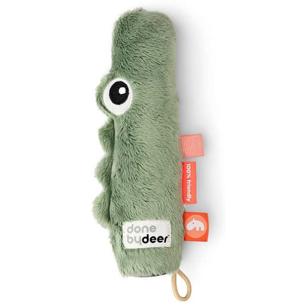 Done By Deer Tiny Activity Toy Set 3 Bitar Krokodil Grönt