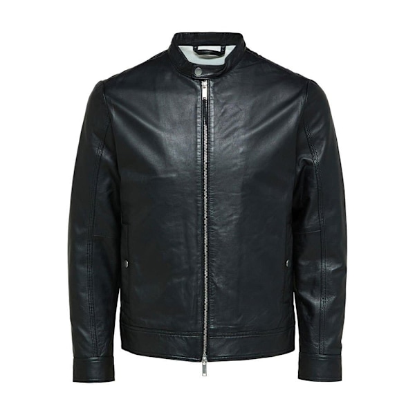 Selected Archive Classic Læderjakke Sort M Mand