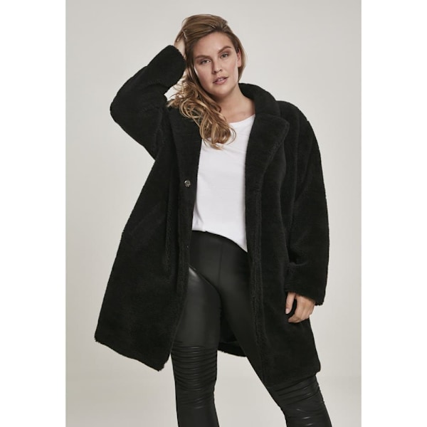 Urban Classics Parka Oversized Sherpa Gt Sort 2XL Kvinde