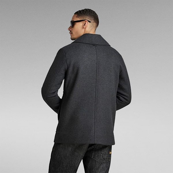 G-star Wool Peacoat Frakke Grå M Mand