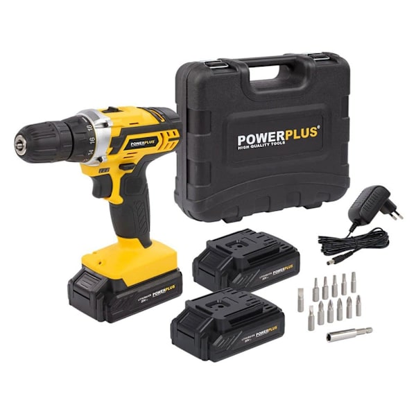 Powerplus Akku Boremaskine Powx00501 20v Søvfarvet