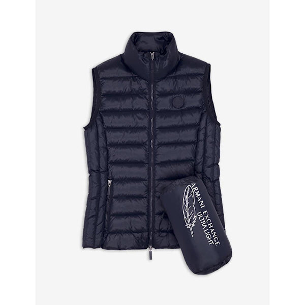 Armani Exchange 8nyq01_ynm4z Väst Blå XS Kvinna