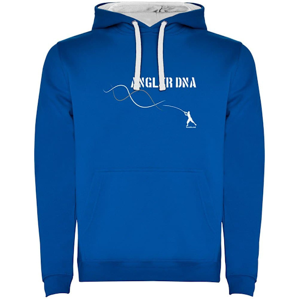 Kruskis Hættetrøje Angler Dna Two-colour Blå 3XL Mand