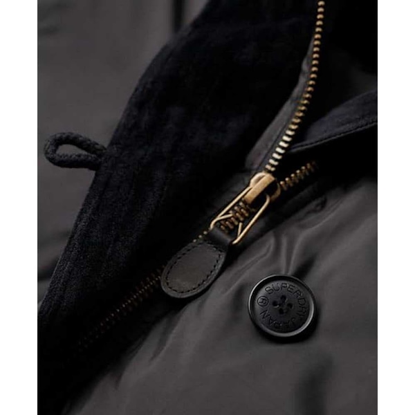 Superdry Parka Military Sort XS Kvinde