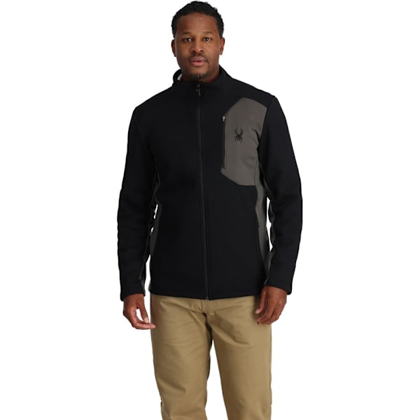 Spyder Fleece Med Fuld Lynlås Bandit Sort L Mand