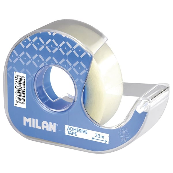 Milan Udstillingsboks 36 19 Mm X 33 M Gennemsigtig Klæbemiddel Tape Dispensere 19 Mm X 33 M Transparent