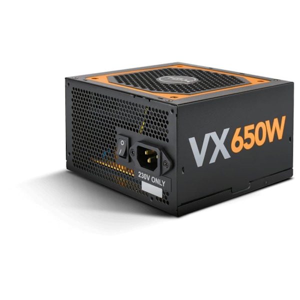 Nox Strømforsyning Urano Bronze Vx 650w Orange,Sort Sort, Orange