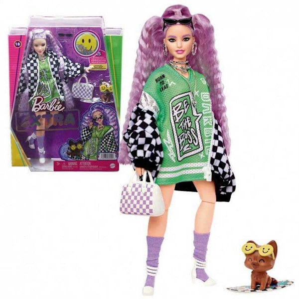 Barbie Racing Jakke Dukke Extra Flerfarvet