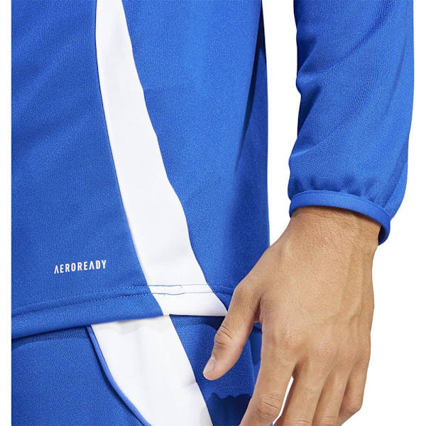 Adidas Halv Lynlås Sweatshirt Træning Tiro24 Blå S / Regular Mand