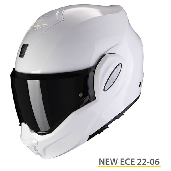 Scorpion Modulær Hjelm Exo-tech Evo Solid Hvid S