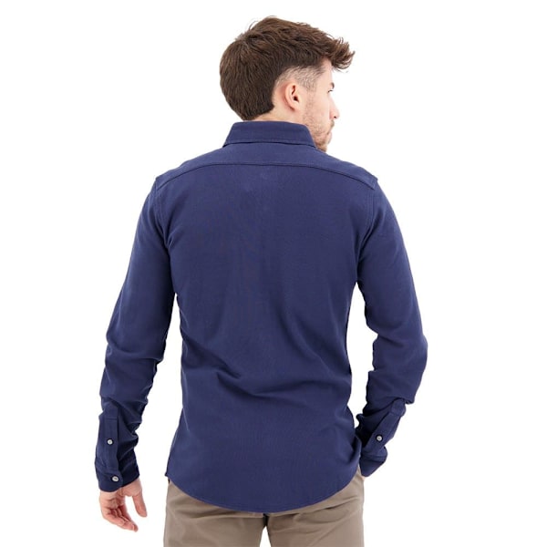 Dockers Lang ærmet Skjorte Alpha 360 Button Up Blå XL Mand
