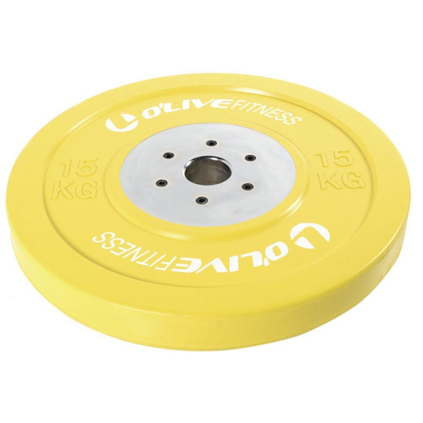 Olive Olympic Competition Bumper Plate 15kg Sort 15 kg
