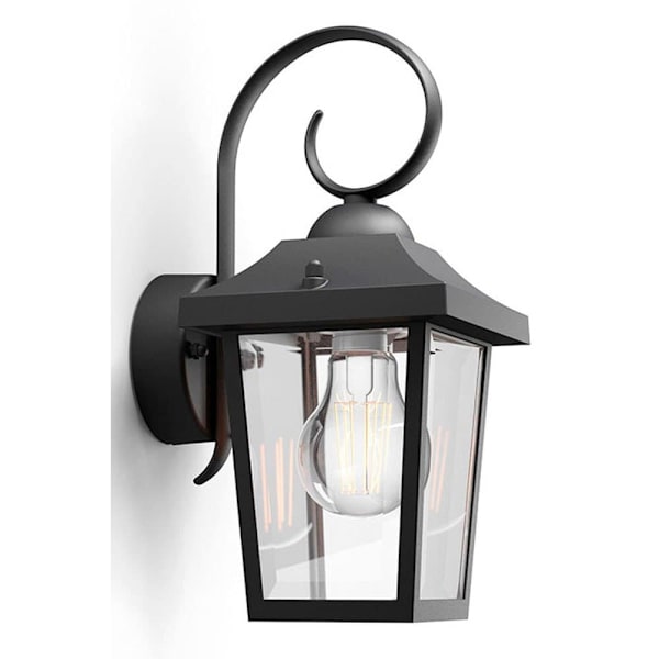 Philips Led Væglampe Buzzard E27 Sort