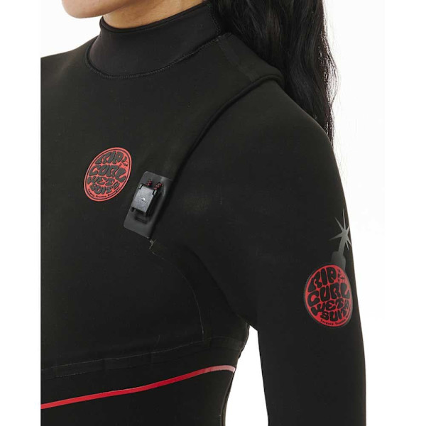 Rip Curl Pitkähihainen Vetoketjuton Neopreenipuku Fbomb Fusion 4/3 Mm Musta 8