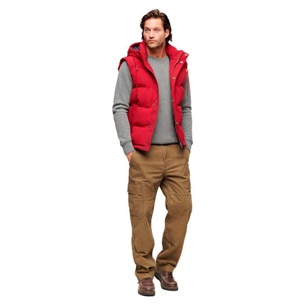 Superdry Dunväst Everest Röd M Man