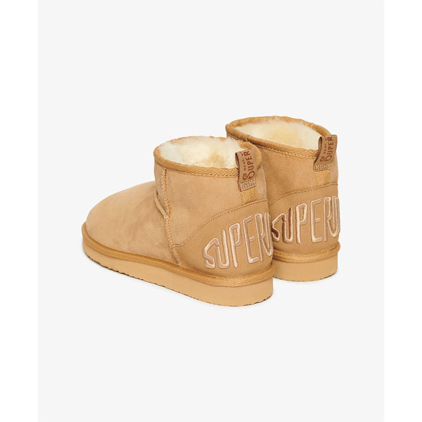 Superdry Suede Sherpa Mini Sne Støvler Beige EU 38-39 Kvinde