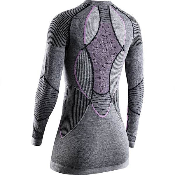 X-bionic Pitkähihainen Pohjakerros Apani 4.0 Merino Harmaa L Nainen