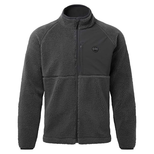 Gill Full Dragkedja Fleece Cromerty Grå 2XL Man