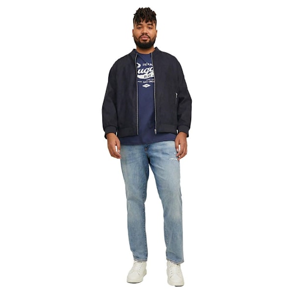 Jack & Jones Jakke Rocky Faux Suede Sort 4XL / Regular Mand