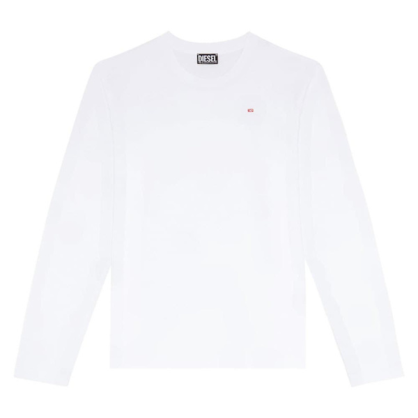 Diesel Långärmad T-shirt Diegor Microdiv Vit M Man