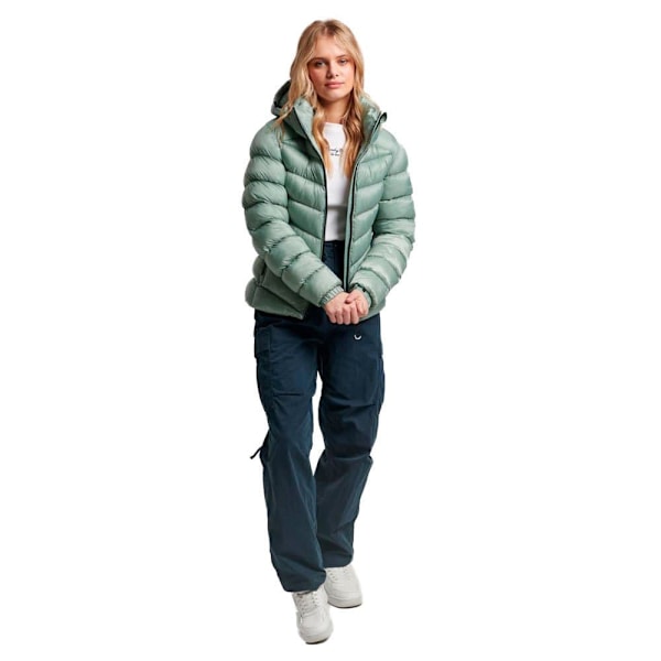 Superdry Vadderad Jacka Fuji Grönt 2XS Kvinna