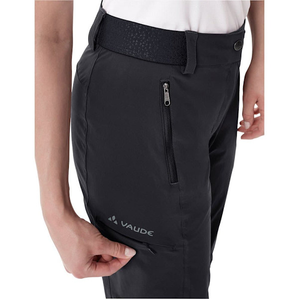 Vaude Byxor Farley Stretch Zo T-zip Ii Svart 38 / Regular Kvinna