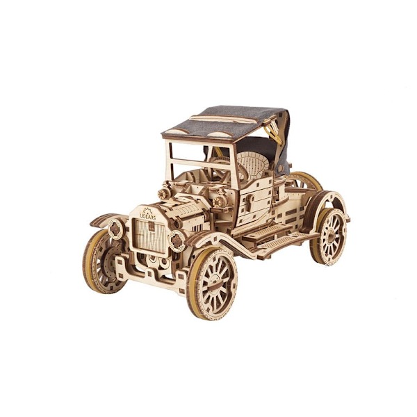 Ugears Retrocar Ugr-t Trämekanisk Modell Guld