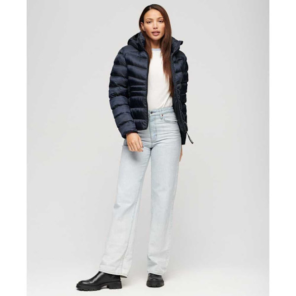 Superdry Fuji Quilt Padded Jakke Sort XL Kvinde