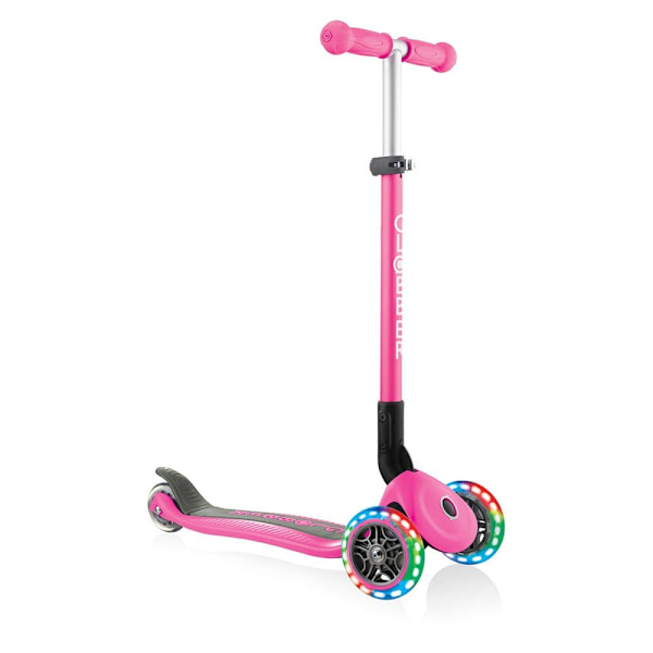Globber Scooter Primo Foldable Lights Rosa